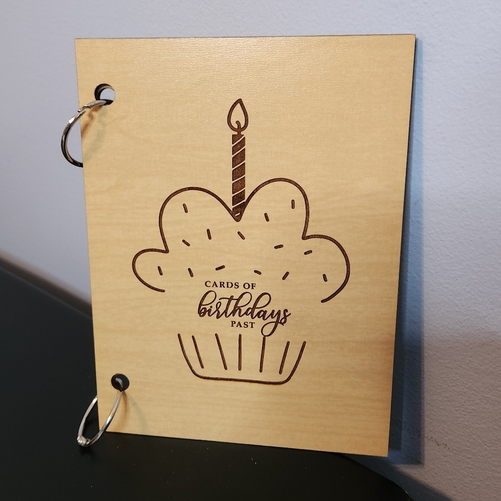 Cards Of Birthdays Past Card Organizer Wooden